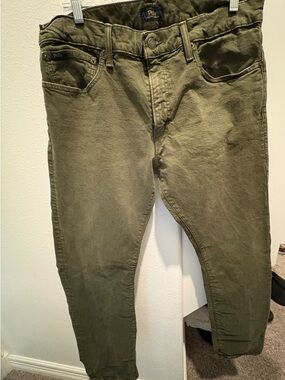 Ralph Lauren Olive Green Denim Pants